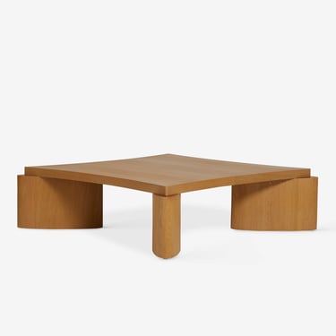 Lu Oak Contemporary Square Coffee Table by Eny Lee Parker FFE258-16