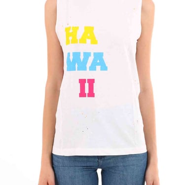 Dsquared2 Women Hawaii White Cotton Top