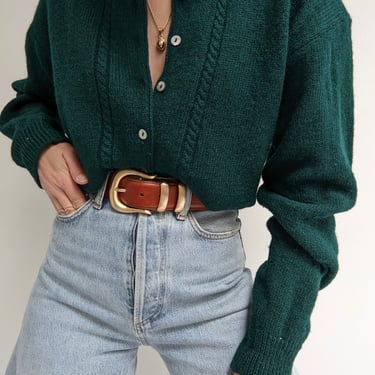 Vintage Pine Wool Cardigan