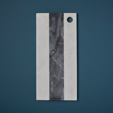 White &amp; Gray Marble Rectangular Board Large
