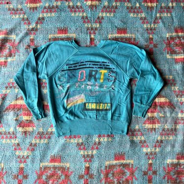 Vintage 80s ‘Sports’ Raglan Sweatshirt 