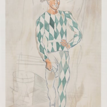 Arlequin en Pied, Pablo Picasso (After), Marina Picasso Estate Lithograph Collection 