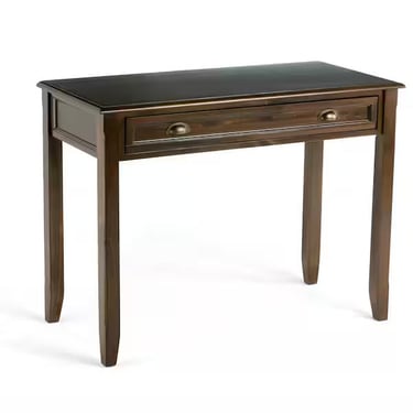 Burlington 42&quot; Writing Office Desk in Solid Wood Mahogany Brown Finish FFW258-639