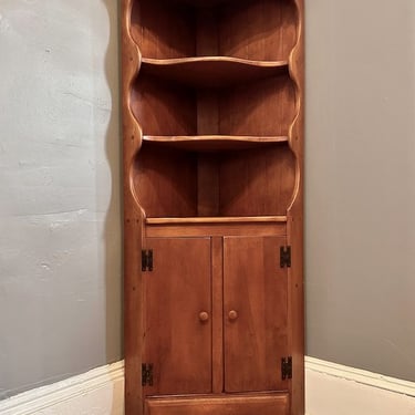 1930s Cushman Colonial Corner Cabinet