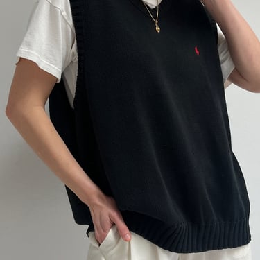 Ralph Lauren Ink Black Sweater Vest