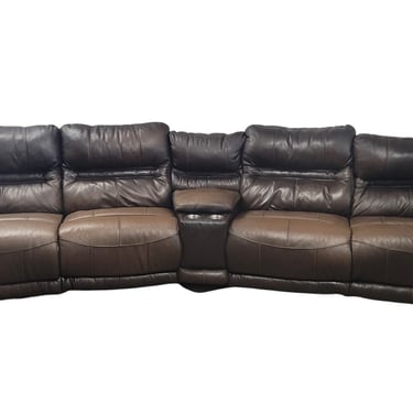 Electric Leather Recliner w Cup Holder