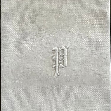 Huck cloth Guest towel P monogram 