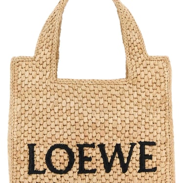 Loewe Women Raffia Mini Font Handbag