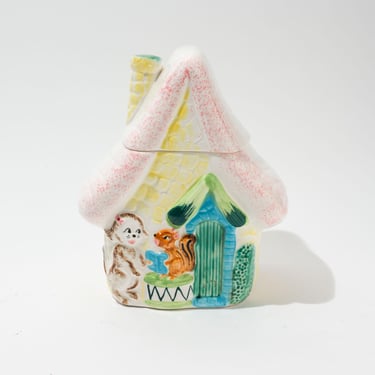 Vintage House Shaped Jar, NAPCO 
