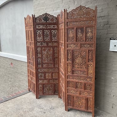 Carved Teak Screen