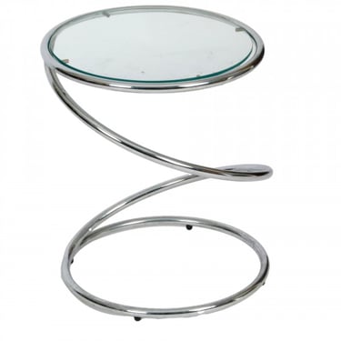 1970s Chrome Spring Side Table