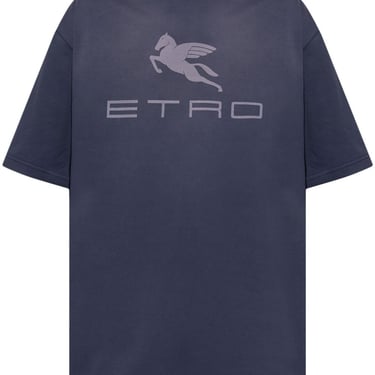 Etro Men T-Shirt Over Stampa Pegaso