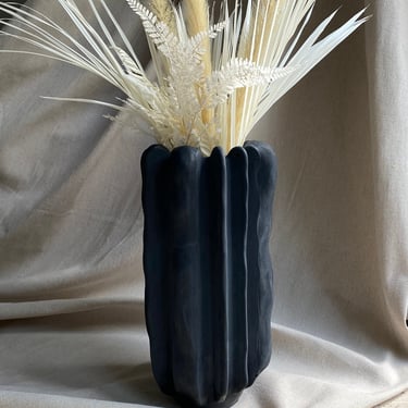 FORMA - concrete organic shaped vase | concrete decorative piece | large concrete vase | concrete sculpted vase | concrete sculpture | prop 
