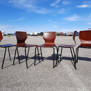 1 of 5 Mid Century Dining Chairs by Flototto for Children, Design by Adam Stegner 1970's, Chair for Children, Flototto Chair 