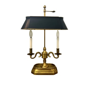 Vintage Bouillotte desk table lamp brass French 