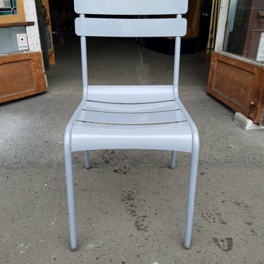 Gray Powder Coated Steel Chair 17W x 34H x 17.5D