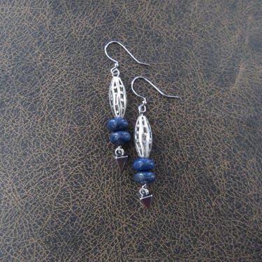 Lapis and silver earrings 