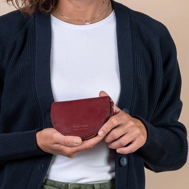 O My Bag | Laura Coin Purse in Ruby Classic Leather