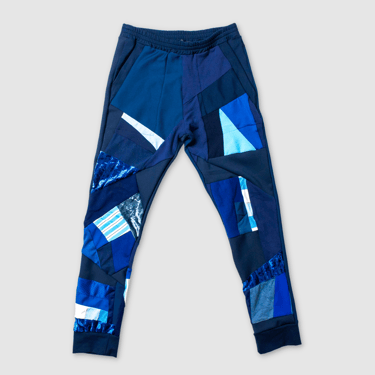 blue 'all-over reroll' jogger