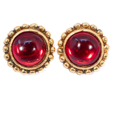 Red Earrings by Emanuel Ungaro