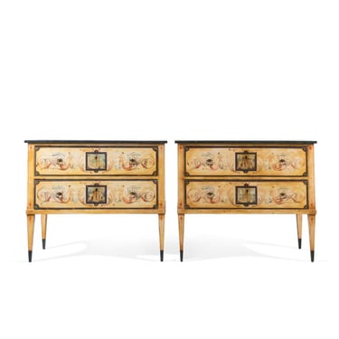 Pair of 19th Century Italian Neoclassical Commodes
