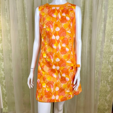 1960's Lilly Pulitzer Leaves and Flowers A-Line Dress