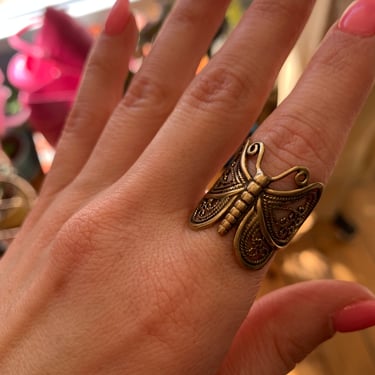 Copper Butterfly Ring