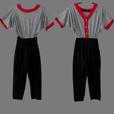 Vintage 80s Jumpsuit by Fantasia's Collection Size Medium 