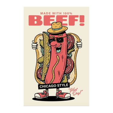 Show Me Chicago Style (Hot Dog) 12x18