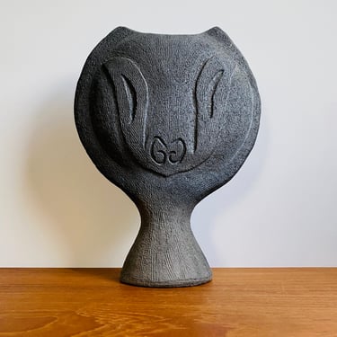 Dramatic Victoria Shaw sculptural ceramic vase / contemporary PNW pottery 