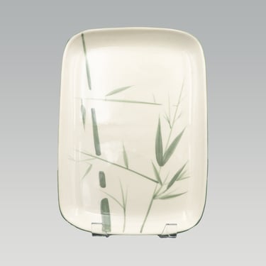Winfield Bamboo Rectangular Serving Platter | Vintage California Pottery Mid Century Modern Dinnerware 