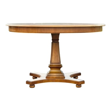 John Widdicomb Walnut French Empire Style Dining Table With Three Leaves 
