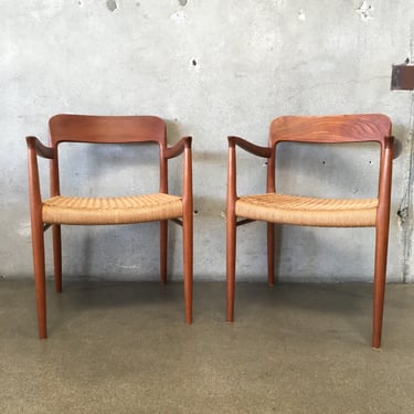 Pair Of Neils O. Moller Model 56 Dining Chairs