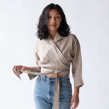 Linen Wrap Top | Katharine Hamnett 