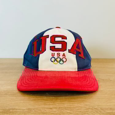 Vintage 1990s USA Olympics Starter Hat Snapback Cap - As Is Condition 