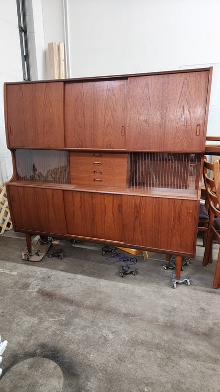 Danish Teak Highboard by Poul Jesdon