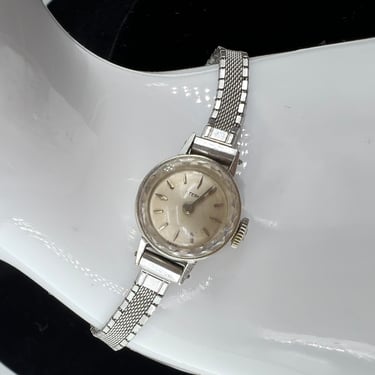 Eterna 14k Gold Ladies Swiss Wrist Watch Vintage Mid-Century 