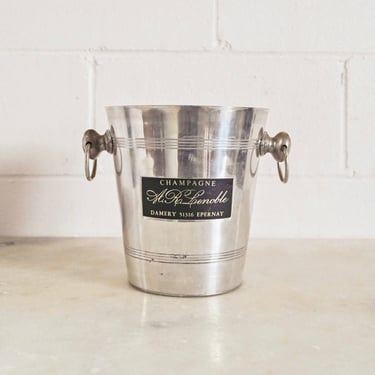 lenoble vintage french aluminum champagne bucket