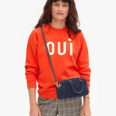 Oui Sweatshirt - Blood Orange w/ Cream Oui