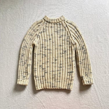 Vintage 60s 70s Lord Jeff Chunky Cable Knit Pullover Sweater Size Medium 