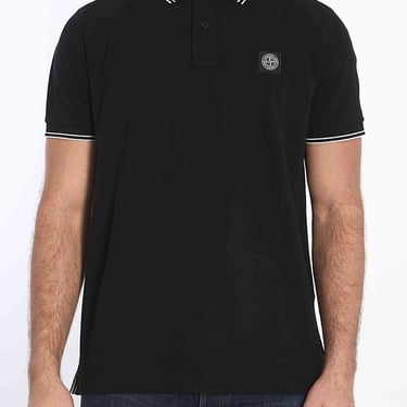 Stone Island Men Polo Shirt In Piqué Cotton