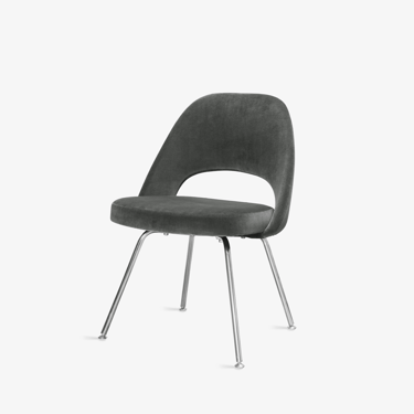Saarinen Executive Armless Chairs, Chrome Legs