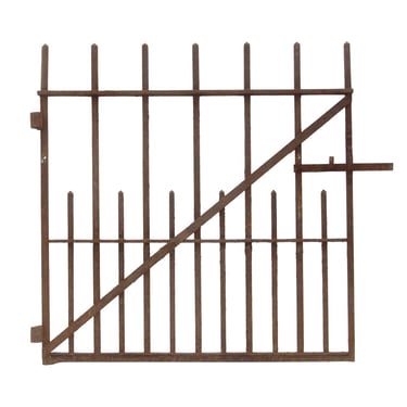 1930s Wrought Iron Gate 40.25 x 38.125