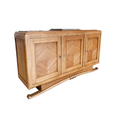 1940s French Deco Oak Credenza