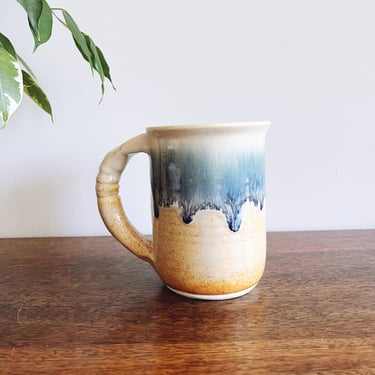 Vintage Ceramic Pottery Handmade Mug 