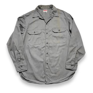 Vintage 1950s Penneys BIG MAC Work Shirt ~ M ~ 50s Work Wear ~ Sanforized ~ Gussets 