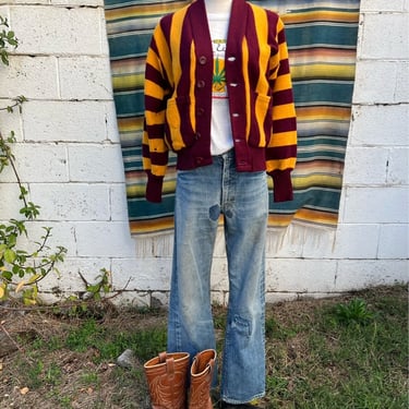 40s/50s Striped Stadium Sweater