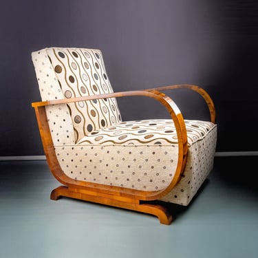 Mid century armchair/ halabala lounge chair/ mid century arm chair/art deco armchair/ 60s chair/ retro chair/ lounge armchair 