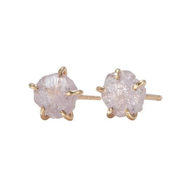 Montana Sapphire Small Stone Studs - 14k Yellow Gold