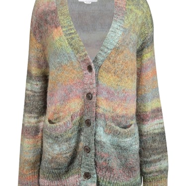 RE/DONE - Green & Multicolor Mohair Blend Cardigan Sz S